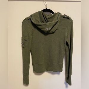 Green public myth bamboo pocket hoodie xs